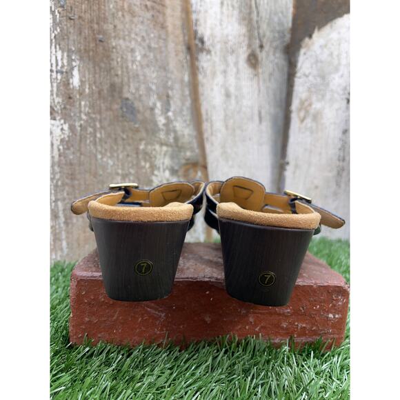 Vionic Triple Strap Wedge Blue Sandals Women's 7 - Picture 4 of 8